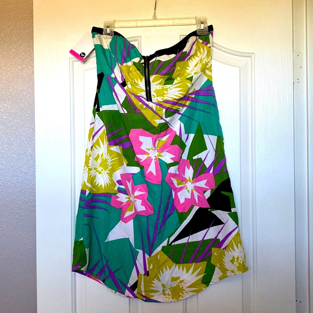 Roxy Floral Strapless Dress